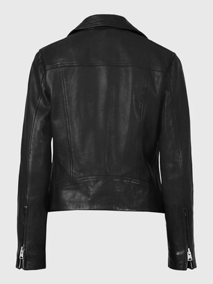 AllSaints Dalby Leather Biker Jacket Black