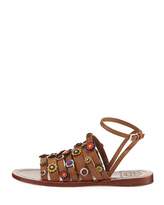Thumbnail for your product : Tory Burch Marguerite Floral Flat Sandal