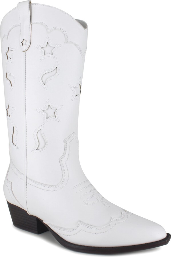 White Western Boots ShopStyle CA
