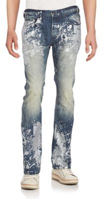 PRPS Splattered Straight-Leg Jeans
