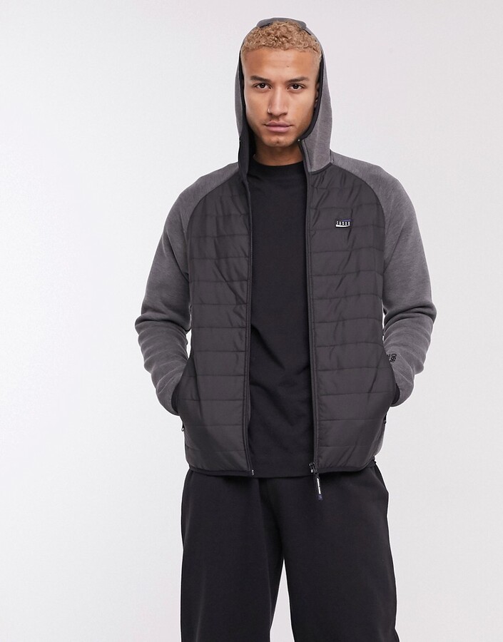 Jack and Jones Core padded soft shell hooded jacket in black - ShopStyle