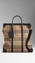 Thumbnail for your product : Burberry Large Horseferry Check Leather Tote Bag