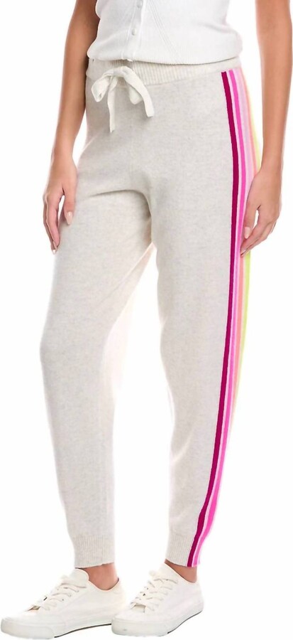 Brodie Cashmere Ramona Rainbow Jogger In Haze