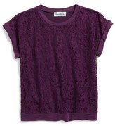 Thumbnail for your product : Mia Chica Lace Front Top (Big Girls)