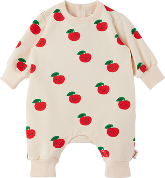 TINYCOTTONS Baby Off-White Apples Jumpsuit