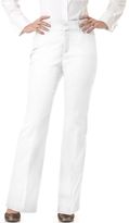 Thumbnail for your product : JM Collection Petite Twill Straight-Leg Trousers