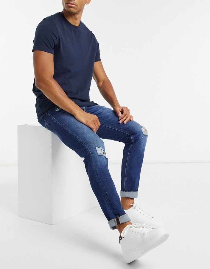 jack & jones intelligence skinny fit jean