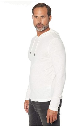 Threads 4 Thought Pullover Slub Hoodie (White) Men's Clothing