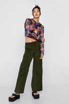 Thumbnail for your product : Nasty Gal Womens Cut Out Front Long Sleeve Top