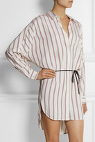 Thumbnail for your product : Maje Folio striped woven shirt dress