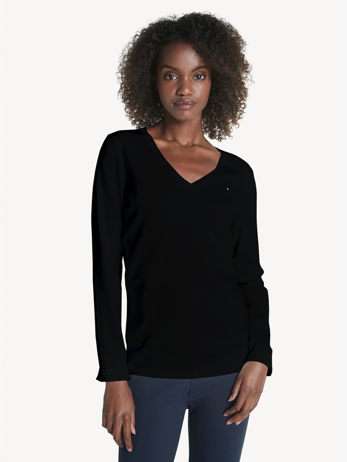 Tommy Hilfiger Black Women's Sweaters | Shop the world's largest collection  of fashion | ShopStyle