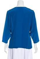 Thumbnail for your product : Trina Turk Silk Long Sleeve Top