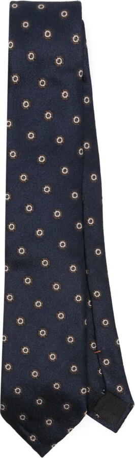 Ermenegildo Zegna Floral-Jacquard Tie