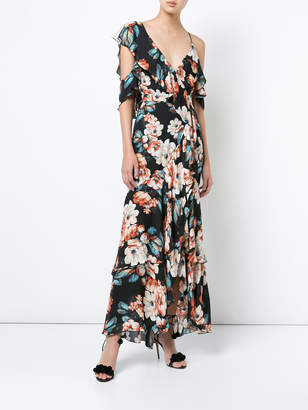 Nicholas Lola asymmetric floral-print dress