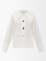 Thumbnail for your product : REJINA PYO Elliot Chelsea-collar Cotton-seersucker Shirt - Ivory