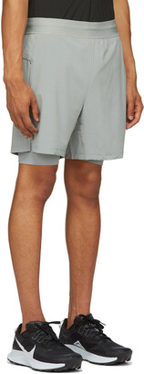 Nike Grey 2-in-1 Yoga Shorts