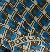 Thumbnail for your product : Boglioli Geometric-Patterned Wool Pocket Square