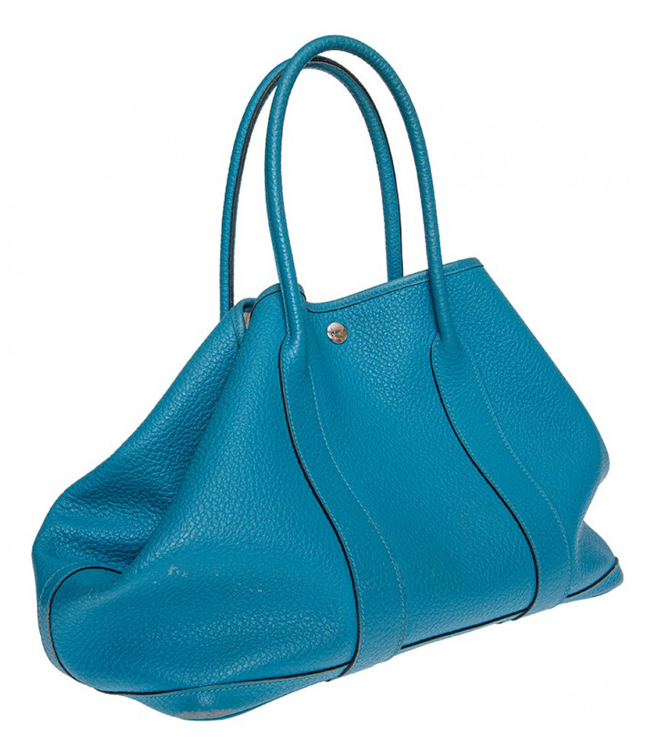 Hermes blue Leather Handbags