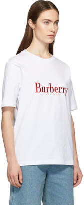 Burberry White Vintage Logo Lopori T-Shirt