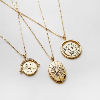 Wanderlust + Co Chasing Clouds Gold Necklace