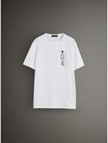 Thumbnail for your product : Burberry Boyfriend Fit T-shirt with Crystal Brooch