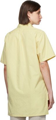 AURALEE Yellow High Density Light Weather Shirt