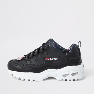 Plumber Restriction fireworks Skechers Black Energy Retro Vision Trainers - ShopStyle Shoes
