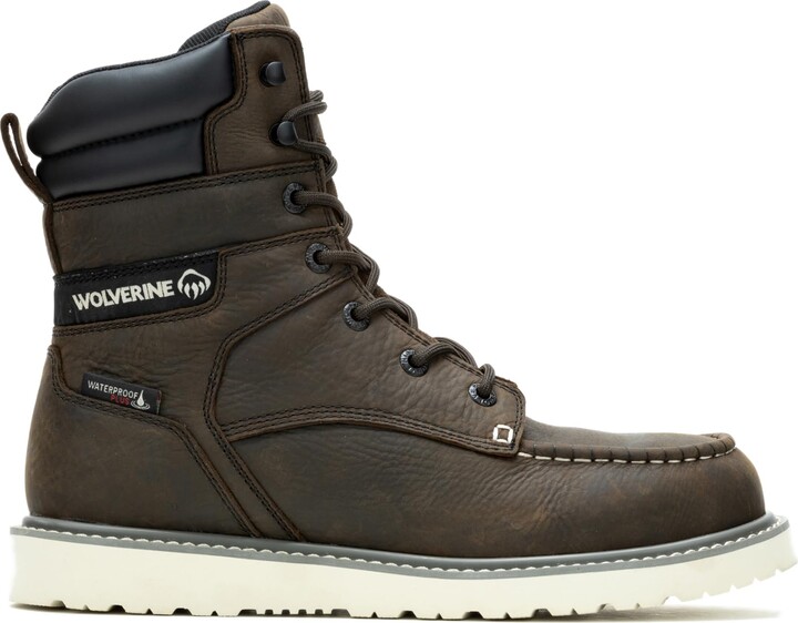 Wolverine Men's Trade Wedge Waterproof Steel Toe 8" Construction Boot