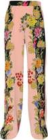 Etro Floral Printed Silk Crepe De Chine Pants