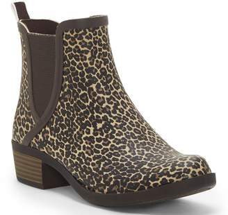 leopard print rain booties