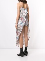 Thumbnail for your product : Haculla Floral Asymmetric Shift Silk Dress
