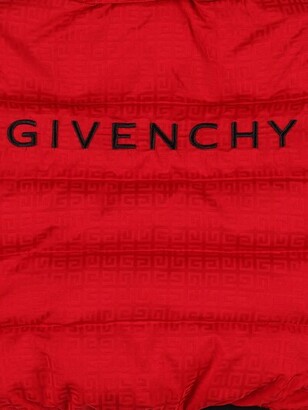 Givenchy Logo embroidery nylon down jacket