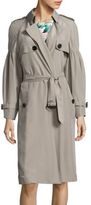Thumbnail for your product : Burberry Maythorne Oversized Silk Trench Coat