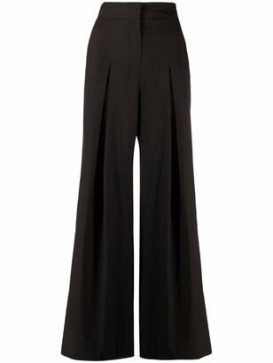 Antonelli Pleated Flared Trousers