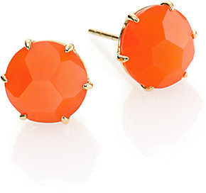 Ippolita Rock Candy Orange Carnelian & 18K Yellow Gold Stud Earrings