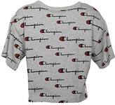 Thumbnail for your product : Champion Heritage Crop Tee - Multi Script (Oxford Gray Multi) Women's Clothing