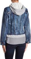Thumbnail for your product : Live A Little Hooded Denim Jacket