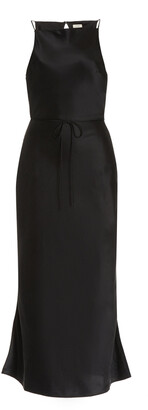 ST. AGNI Women's Jules Silk Maxi Slip Dress - Black - Moda Operandi