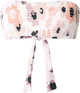 Thumbnail for your product : Peony Swimwear Smocked Bandeau Top