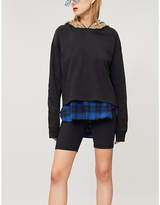 Thumbnail for your product : The Kooples Sequin-embellished cotton hoody