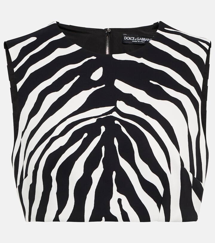 Dolce & Gabbana Zebraprint crop top ShopStyle
