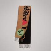 Thumbnail for your product : Burberry Graffiti Graphic Wool Cashmere Scarf