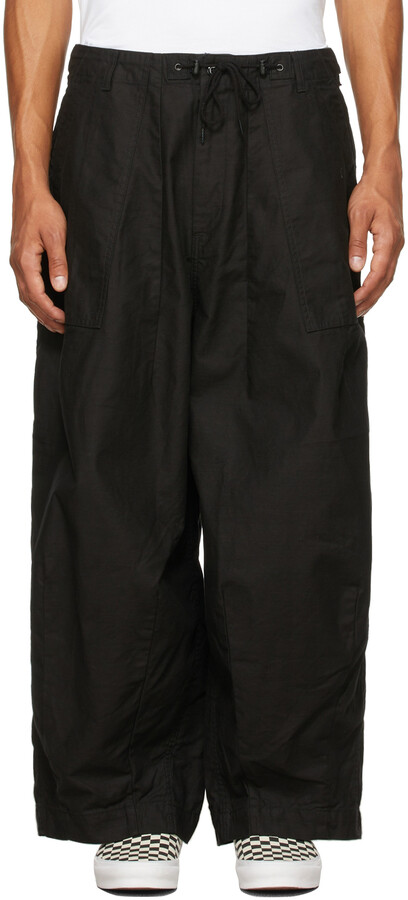 Needles Black H.D. Fatigue Trousers - ShopStyle Pants