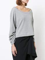 Thumbnail for your product : A.L.C. ruched sleeve sweatshirt