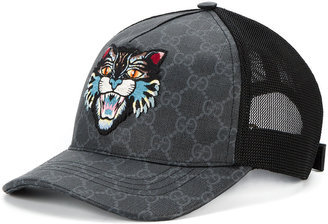 Gucci GG Supreme Angry Cat baseball cap