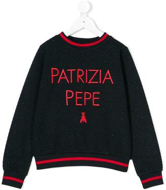 Patrizia Pepe Junior embroidered sweatshirt