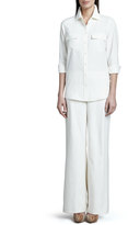 Thumbnail for your product : Go Silk Wide-Leg Silk Pants, Women's