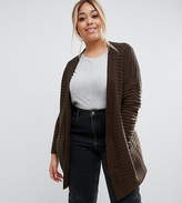 Thumbnail for your product : ASOS Curve Longline Cardigan In Ripple Stitch