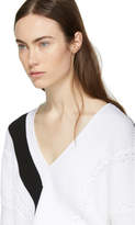 Thumbnail for your product : Rag & Bone White and Black Cricket V-Neck Sweater