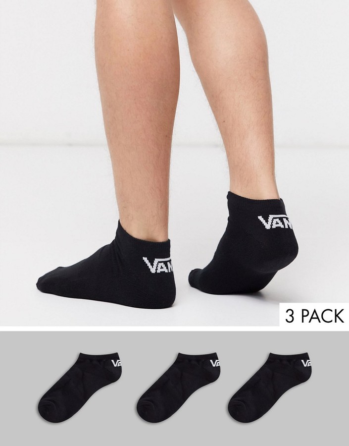 Vans Classic Low 3-pack socks in black - ShopStyle